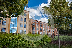 Ancient building in  ÅÃ³dÅº, Poland